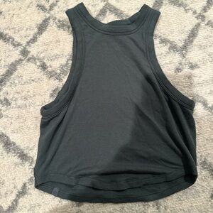 Hold Tight Cropped Tank Top Green